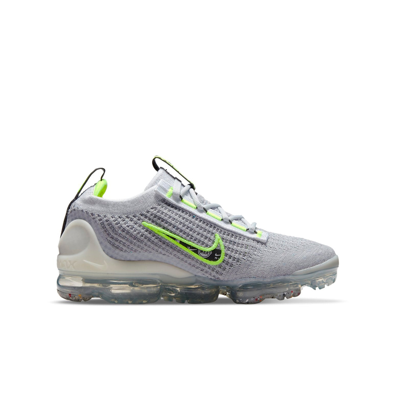 (GS) Nike Air VaporMax 2021 Flyknit 'Wolf Grey Volt' DB1550-005