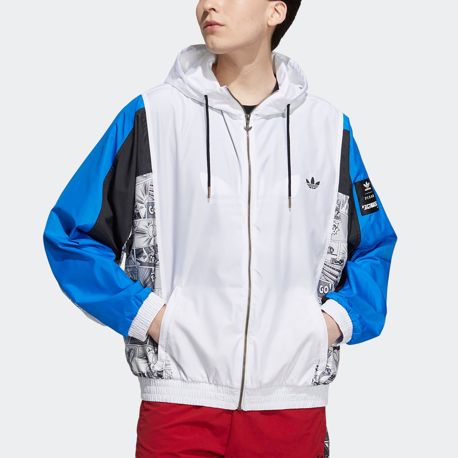adidas originals x Disney Crossover Manga Wb Pattern Sports Hooded Jacket White HD9078