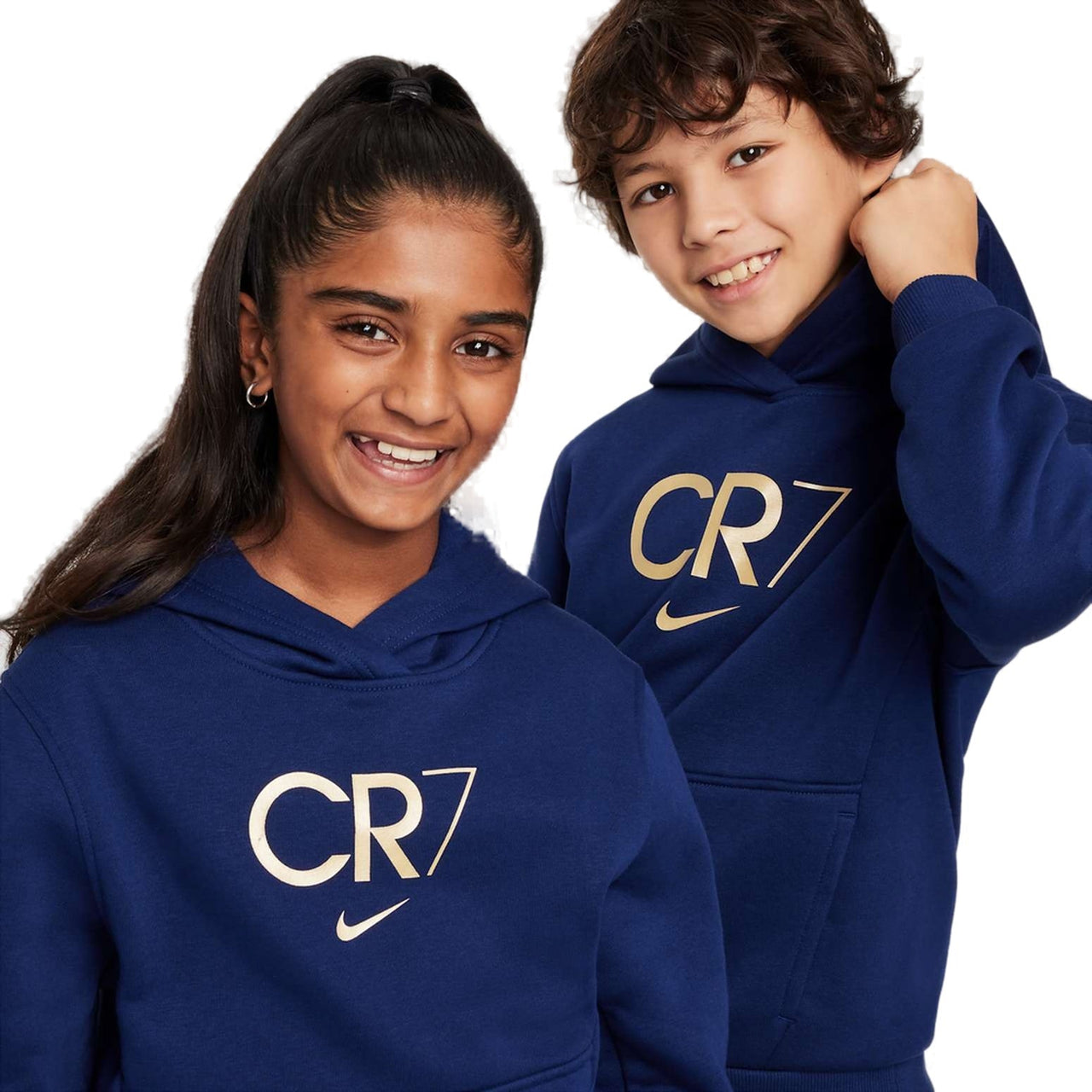 (GS) Nike CR7 Club Fleece Football Hoodie 'Blue' HF4348-492