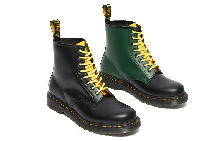 Dr. Martens 1460 Contrast Smooth Leather Lace Up Boots 'Black' 27287001