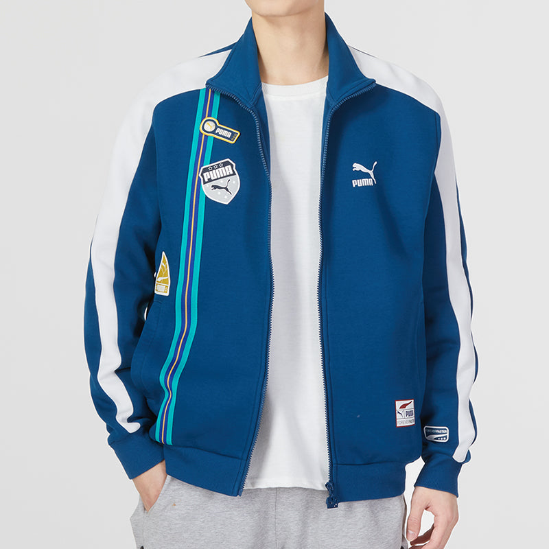 PUMA Team Badge Zipper Jacket 'Blue' 677375-45