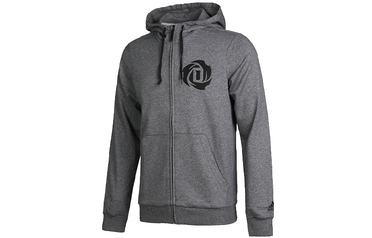 adidas Rose Fz Shooter Printing Hooded Jacket Gray DN3073