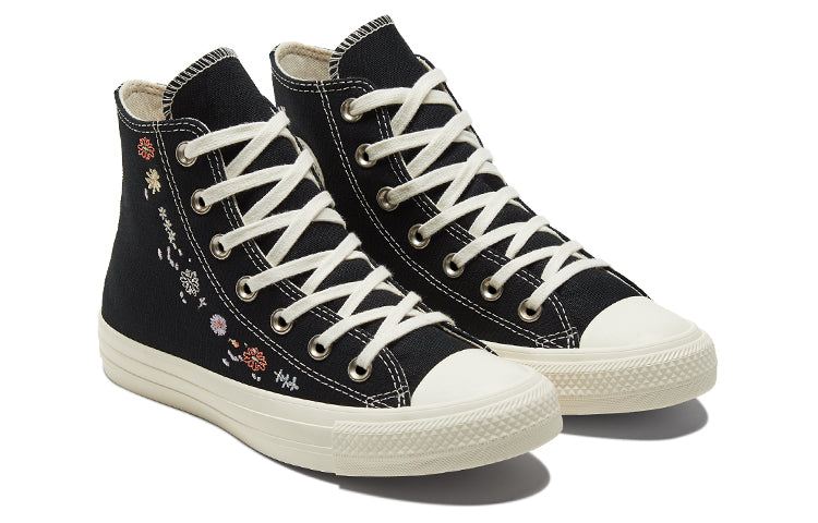(WMNS) Converse Chuck Taylor All Star High 'Embroidered Floral - Black' A01585C
