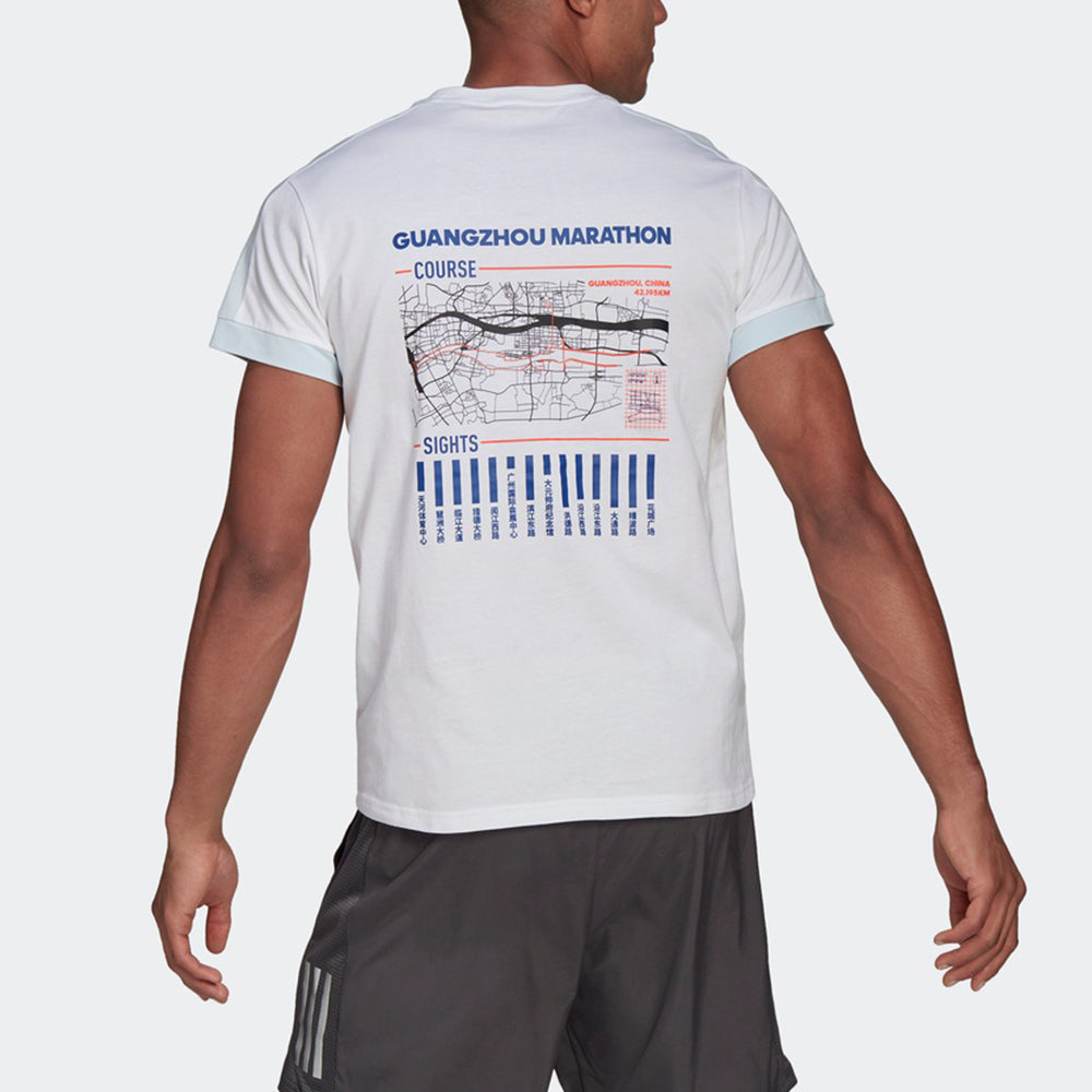 adidas Gzm Gfx T M Casual Sports Running Short Sleeve White GV3744