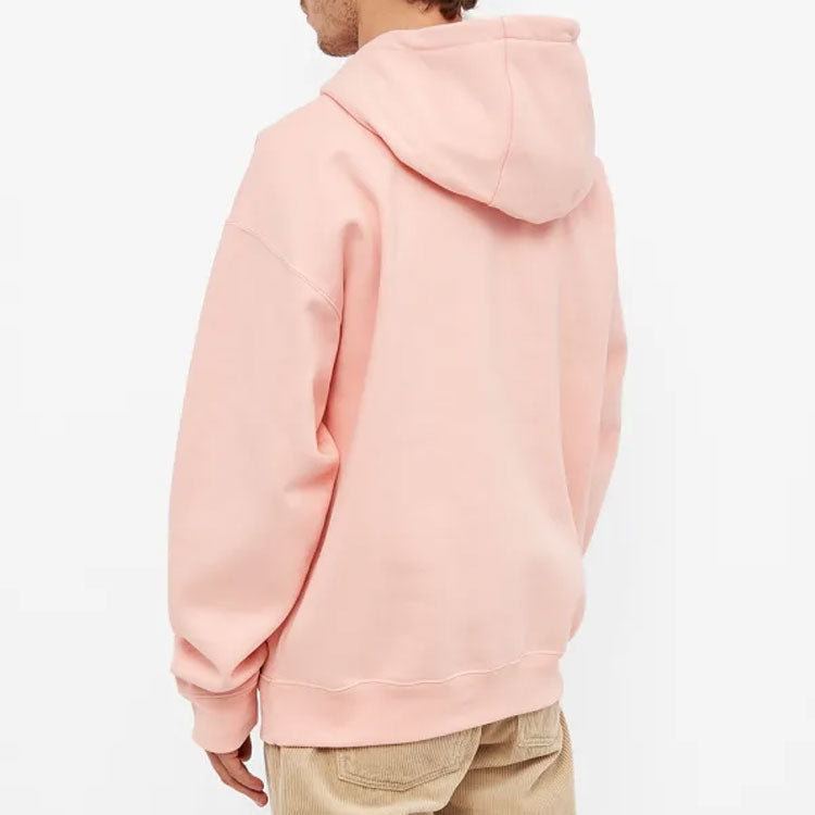 Men's Nike Small Logo Embroidered Solid Color Hooded Sports Autumn Pink CV0552-697