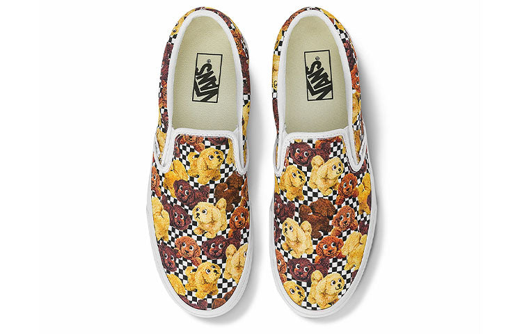 Vans Slip-On Pattern Low Tops Casual Skateboarding Shoes Unisex Multi-Color VN0A7VCFDMV