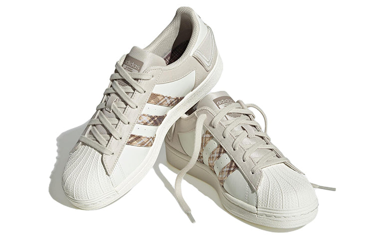 (WMNS) adidas Originals Superstar 'White Brown' IG3004