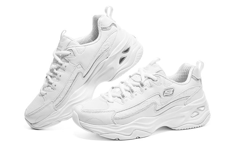 (WMNS) Skechers D'lites 4.0 'White' 896147-WSL