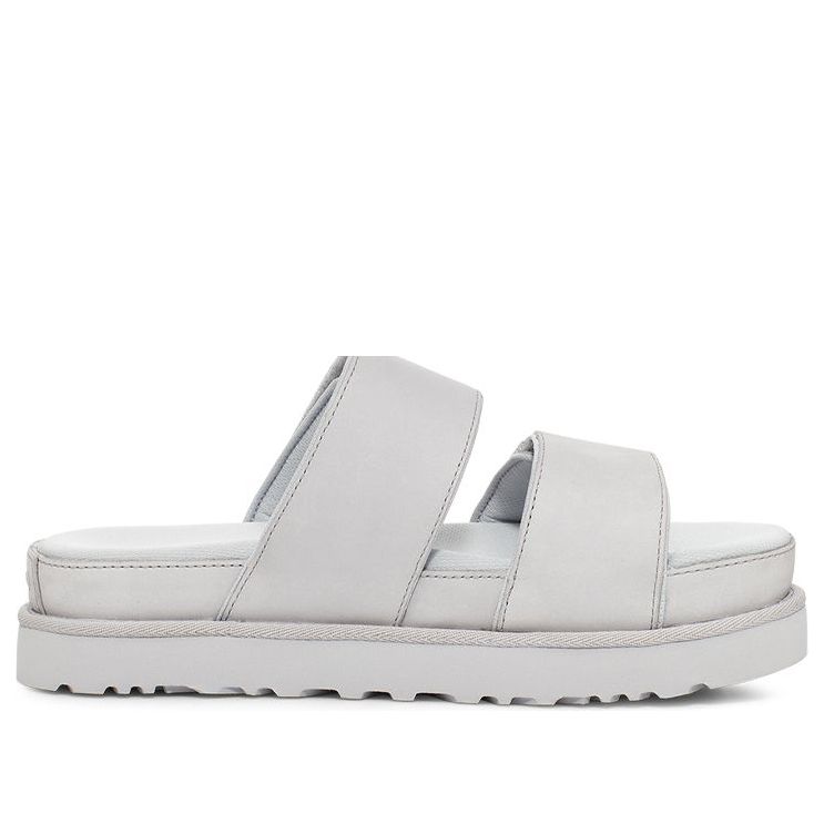 (WMNS) UGG Greer Platform Slide 'Metallic Grey' 1125039-MGLH