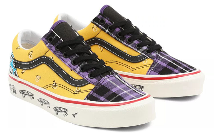 Vans Unisex Anaheim Factory Old Skool 36 Dx Sneakers Purple/Yellow VN0A54F391A