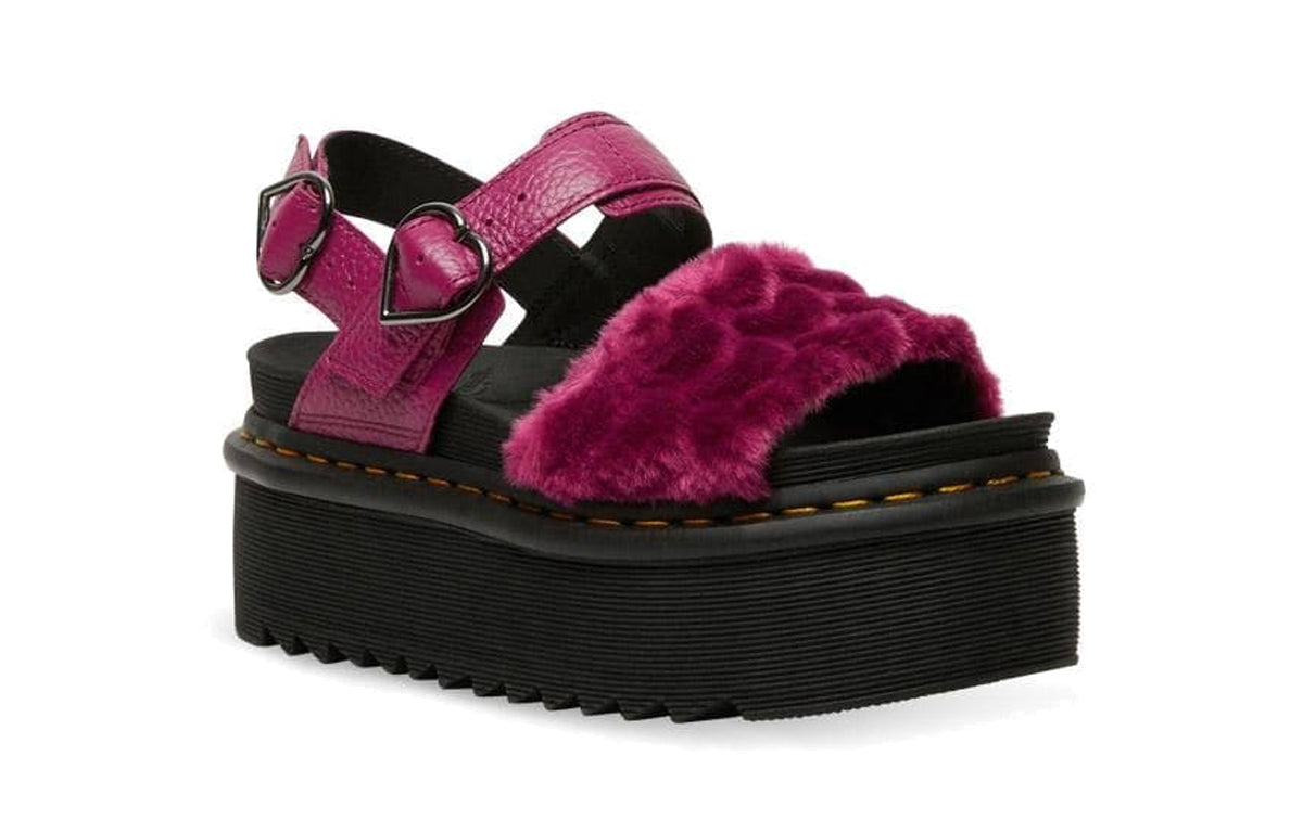 (WMNS) Dr. Martens Voss Quad Sandals Purple/Red 26921673