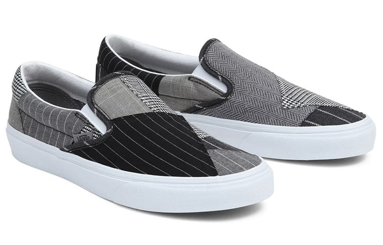 Vans Classic Slip-On Patchwork 'Gray Black' VN0A7Q4NHMU