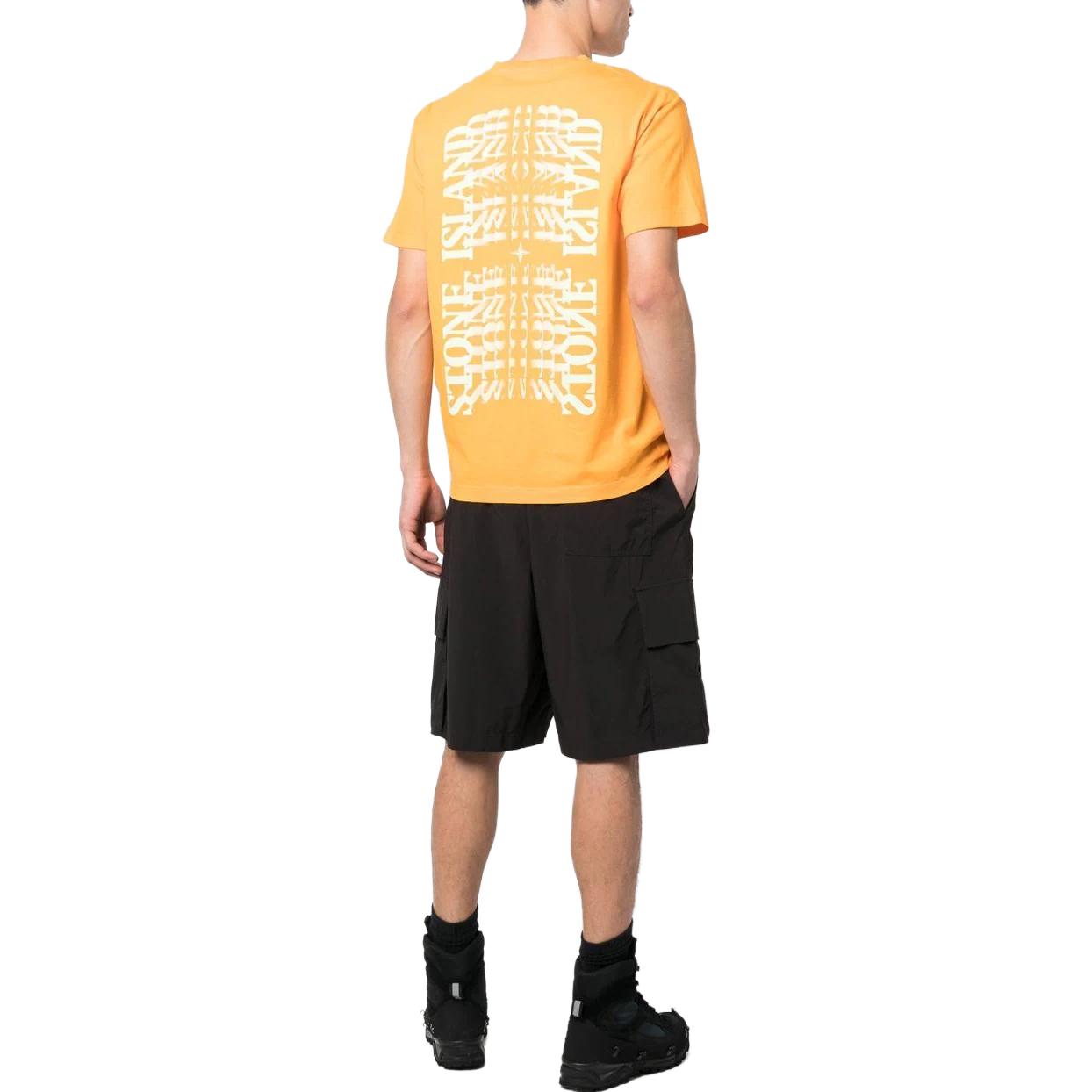 STONE ISLAND Plain Logo T-shirt 'Orange' 78152NS86-V0032