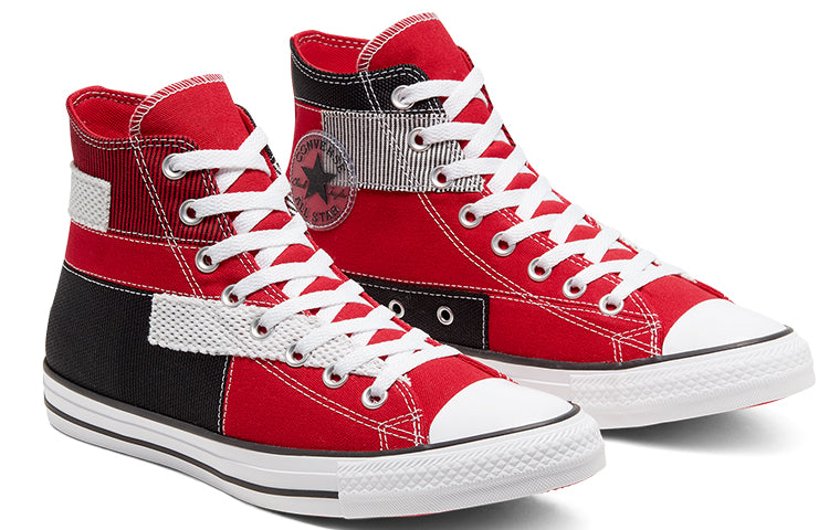 Converse Chuck Taylor All Star High 'Patchwork - University Red' 168591C