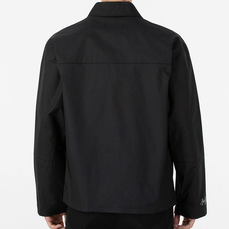 Air Jordan SS22 Cargo Sports lapel Jacket Black DJ0243-010