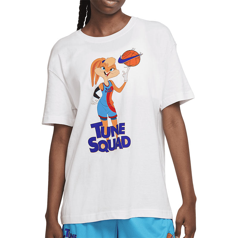 (WMNS) Nike Athleisure Casual Sports Printing Round Neck Short Sleeve White T-Shirt DH3838-100