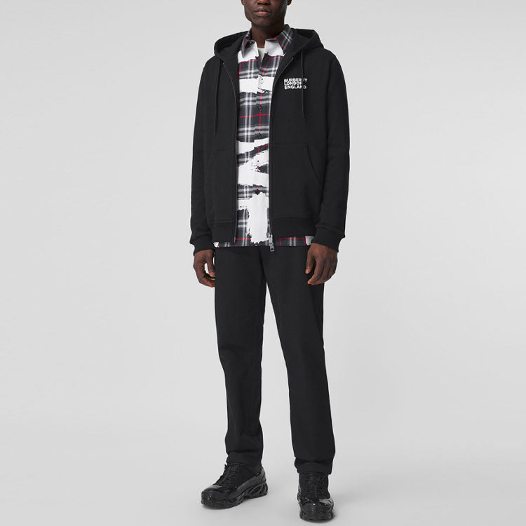 Men's Burberry Love Alphabet Printing Black 80375821