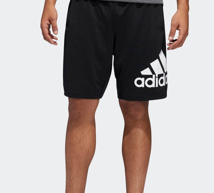 adidas Sports Slogan Knitted Shorts Men Black DU1592