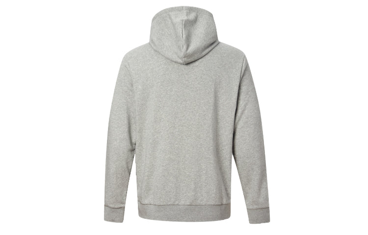 Men's Converse Alphabet Logo Printing hooded Drawstring Gray 10017675-035