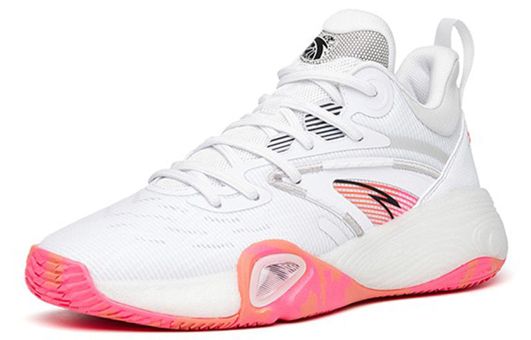 ANTA Cement Bubble Basketball Shoes 'White Pink' 112211602Q-2