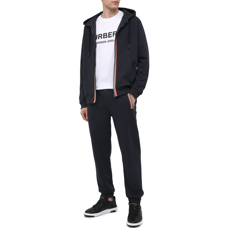 Burberry SS21 Colours Stripe Zipper Male Blue 80358811