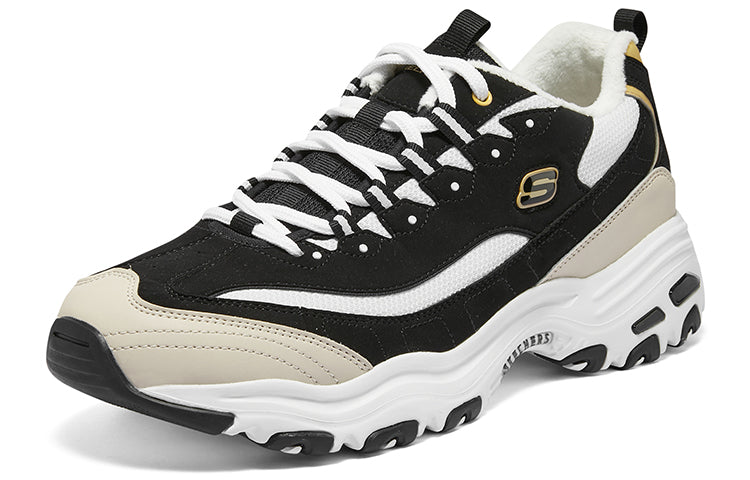 Skechers D'lites Sneakers 'Black Beige White' 894268-BKGD