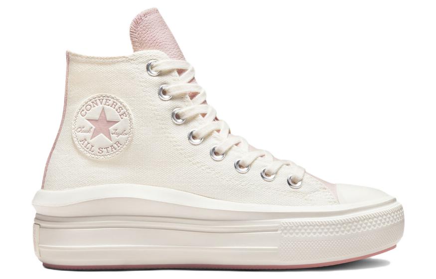 (WMNS) Converse Chuck Taylor All Star Move Platform High Top 'White Pink' A03722C