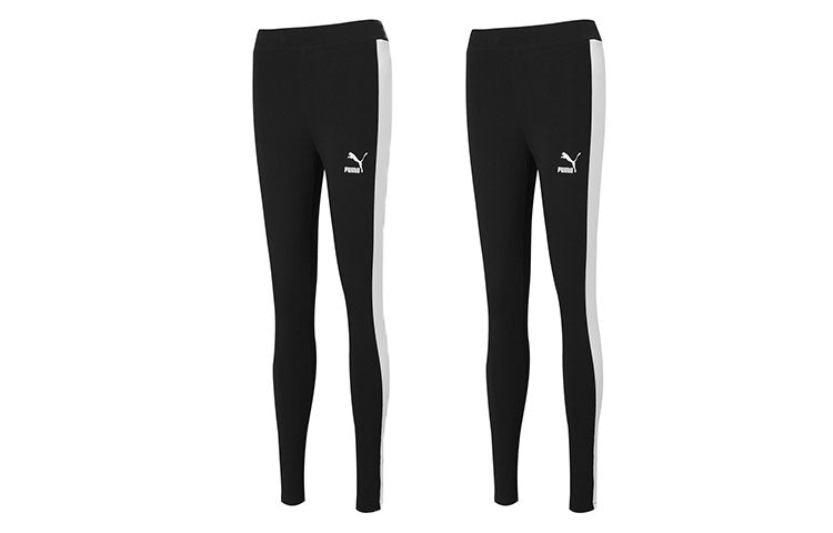 (WMNS) PUMA Classic T7 Pants 'Black' 599973-01