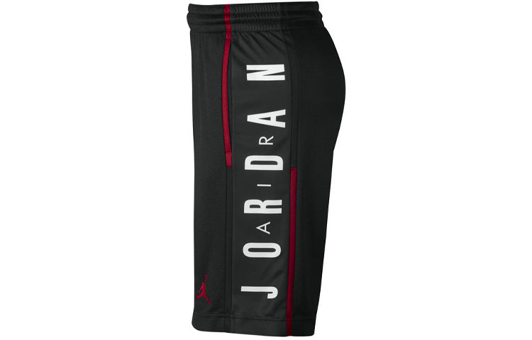 Air Jordan Rise Alphabet Logo Loose Quick Dry Basketball Sports Shorts Black 888377-010