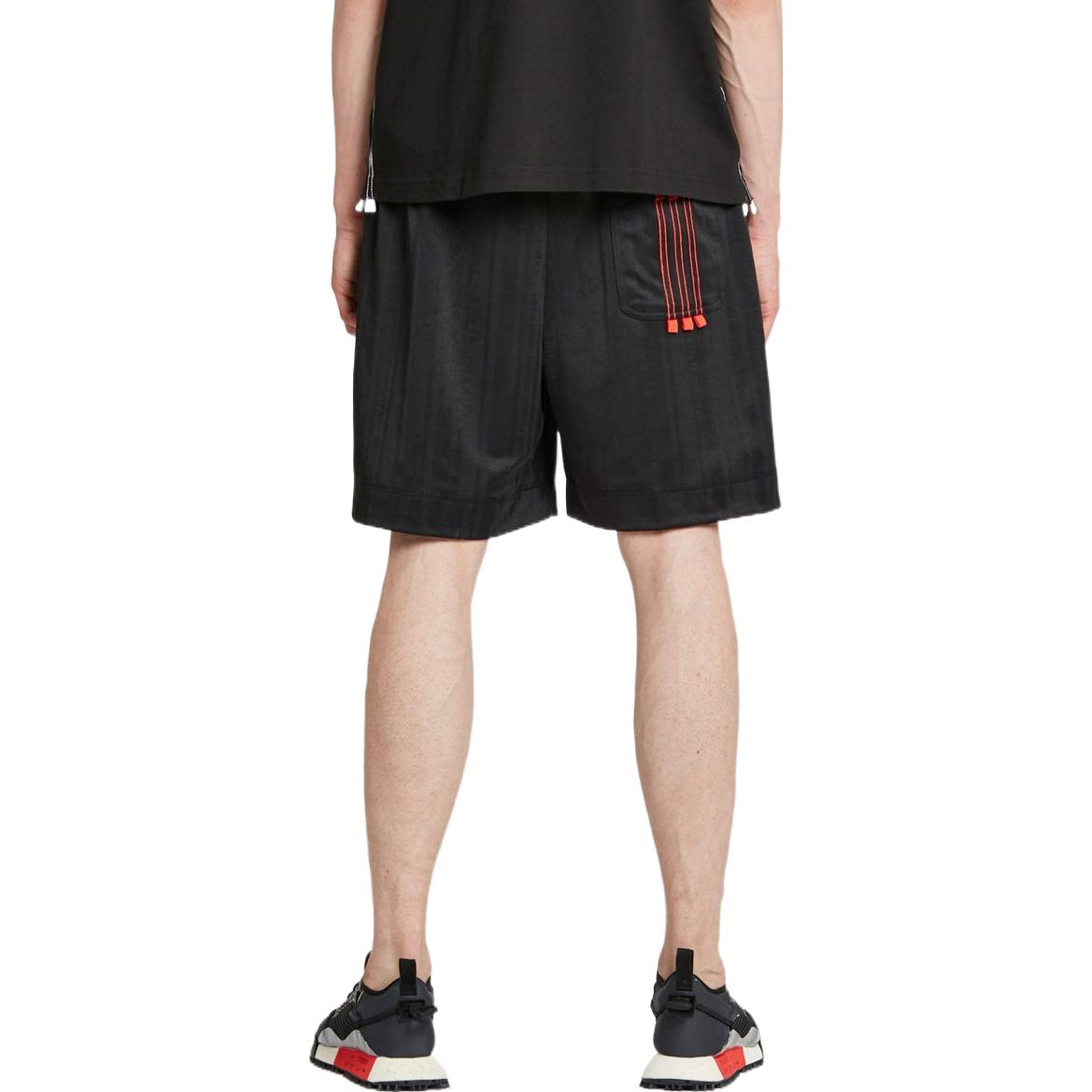 Men's adidas originals x Alexander Wang Crossover Solid Color Lacing Athleisure Casual Sports Shorts Black DM9683