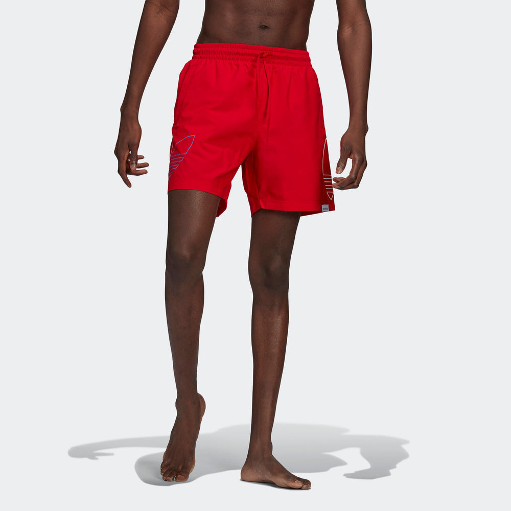 adidas originals Fto Swims Men's Summer Sports Shorts Red GN3549