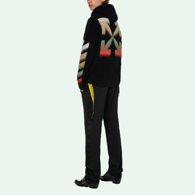 Men's Off-White SS21 Suede Stripe Black OMHA037R21KNI0011084