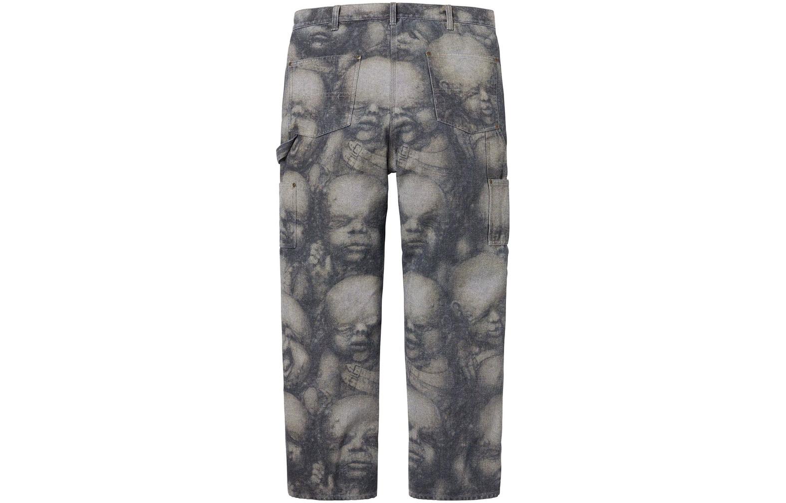 Supreme x H.R. GIGER FW23 Week8 Double Knee Pants 'Grey' SUP-FW23-144