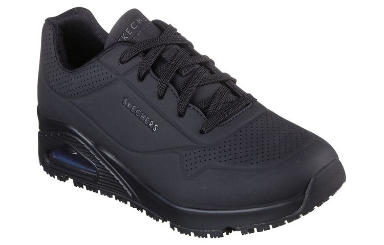 (WMNS) Skechers Uno Low Tops Athleisure Casual Sports Shoe Black 108021-BLK
