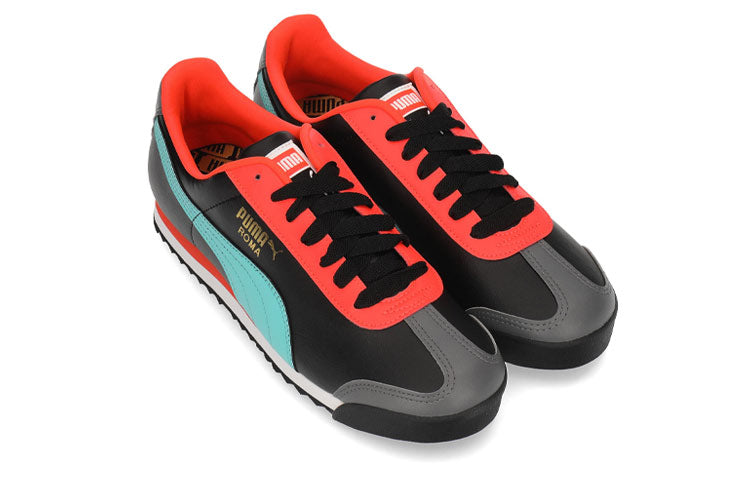 PUMA Roma Basic+ Low Top Running Shoes Black/Orange 369571-04