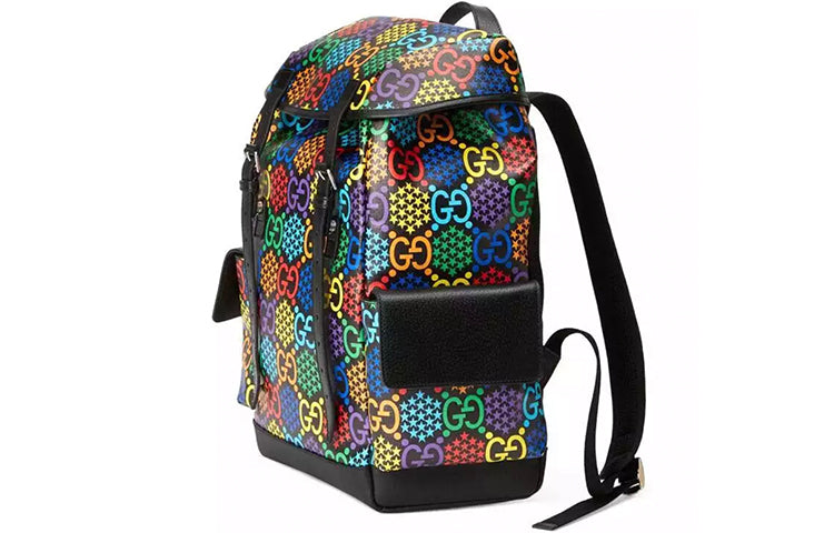 Gucci Series GG Pattern Printing Canvas backpack Black 598140-HPUCN-1058