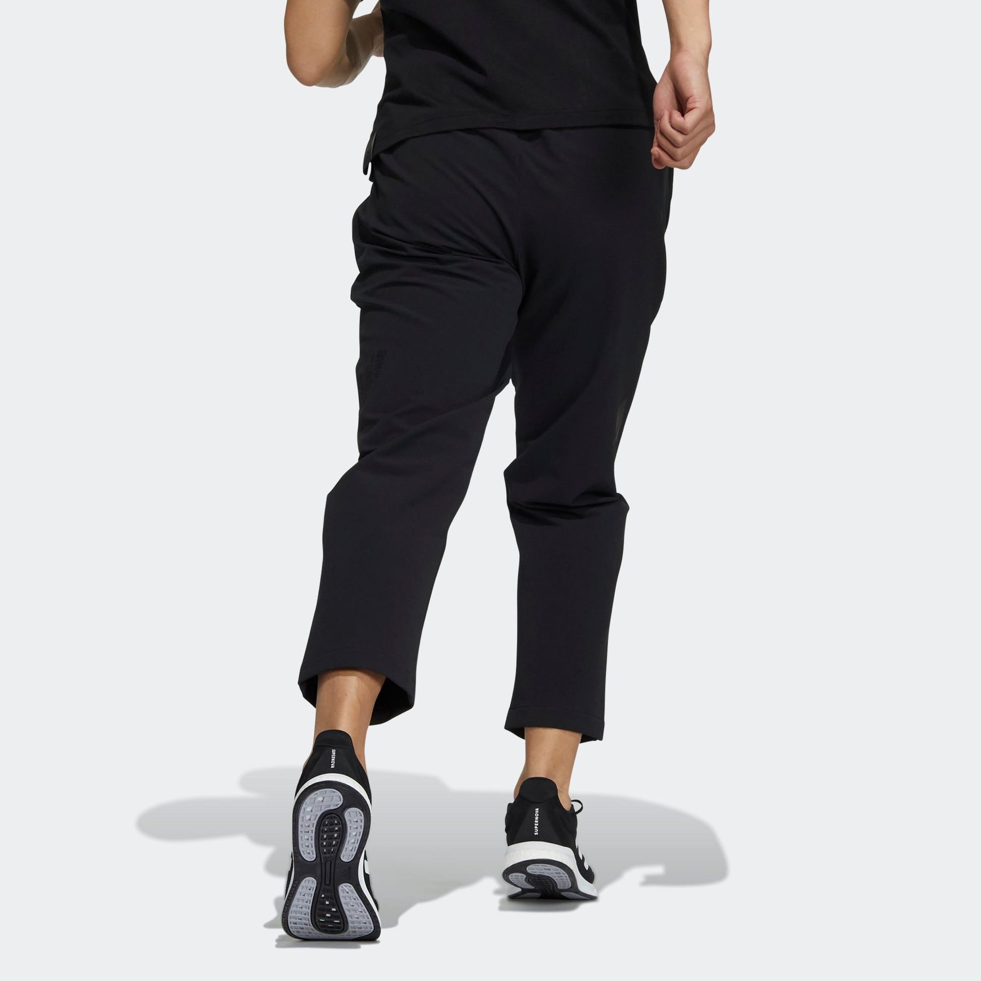 Men's adidas Wj Wv Reg Pnts Belt Solid Color Sports Pants/Trousers/Joggers Black H39279