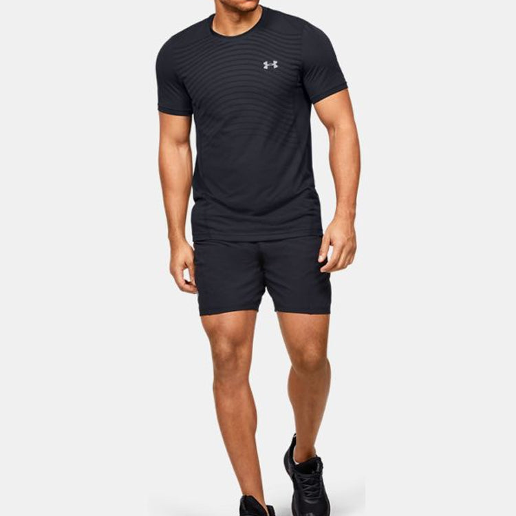Men's Under Armour Seamless Wave Short Sleeve Black 1351450-001