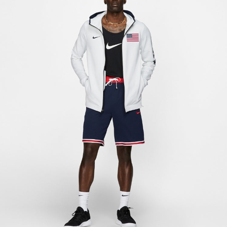 Nike Captain America World Cup Basketball Sports hoodie Jacket White AT4879-100