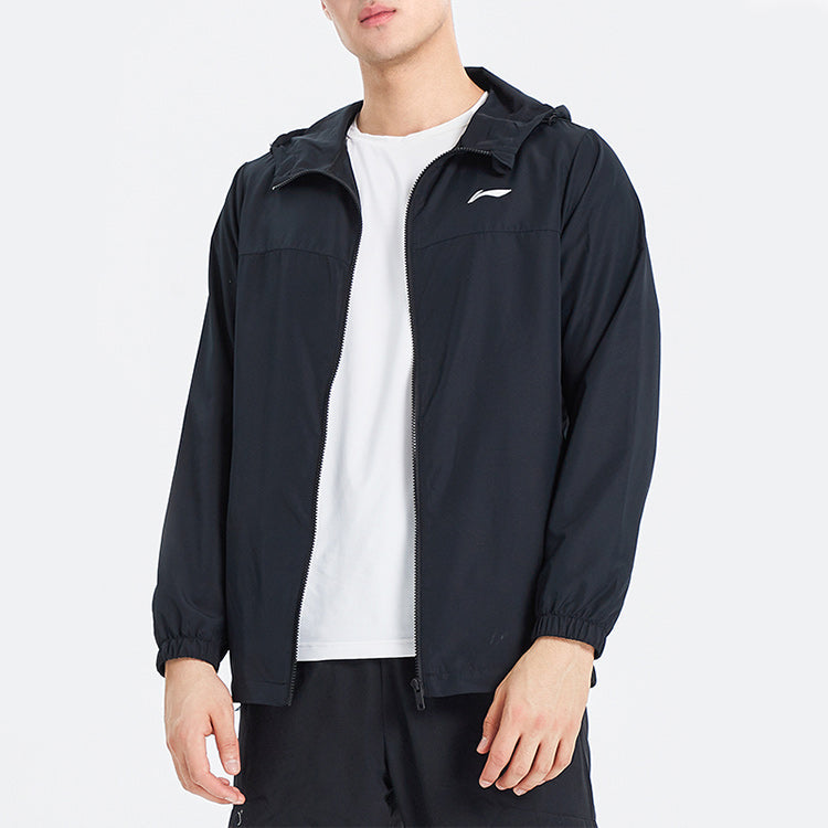 Li-Ning Training Series Logo Colorblock Hooded Jacket Black AFDQ203-2