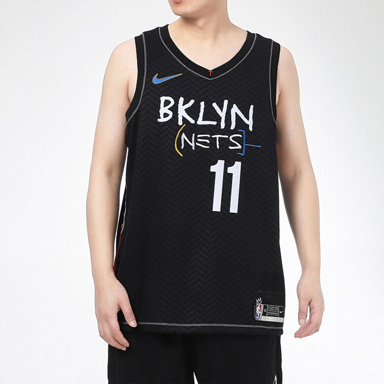 Nike NBA City limited SW Fan Edition 20-21 Season Brooklyn Nets Kyrie Irving 11 Sports Basketball Jersey Black CN1713-018