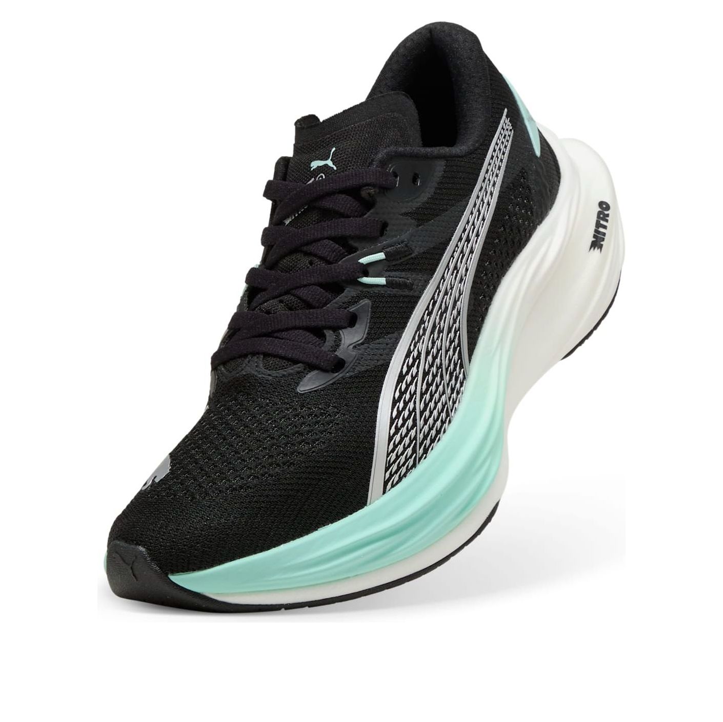 (WMNS) PUMA Deviate Nitro 3 'Black Mint Blue' 309708-22