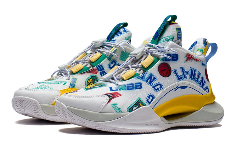 (GS) Li-Ning Team2.0 Mid 'White Yellow Blue' YKBS016-3