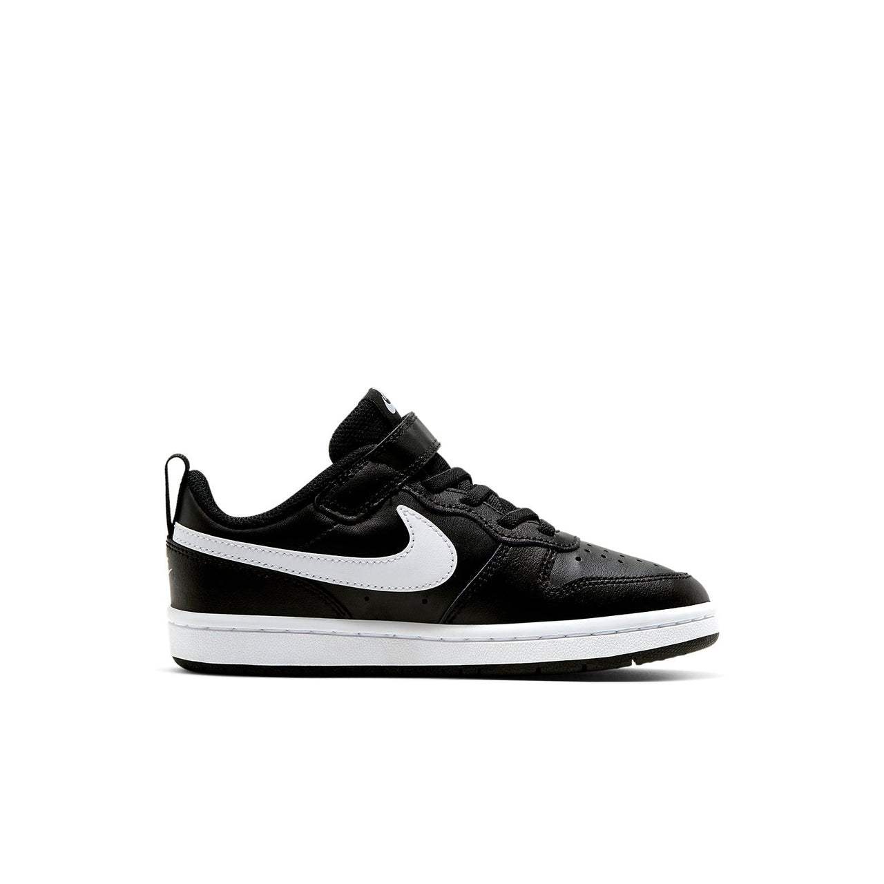 (PS) Nike Court Borough Low 2Velcro 'Black White' BQ5451-002