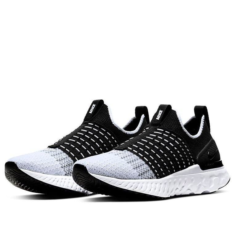 (WMNS) Nike React Phantom Run Flyknit 2 'Black White' CJ0280-001