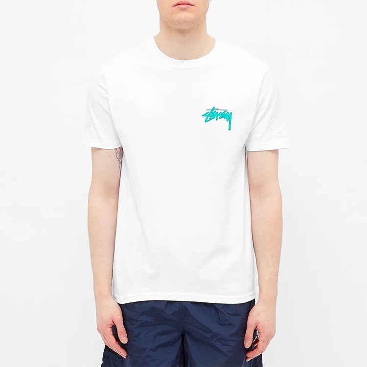 Stussy Tiribal Mask Tee Classic Short Sleeve Unisex White 1904516-WHITE