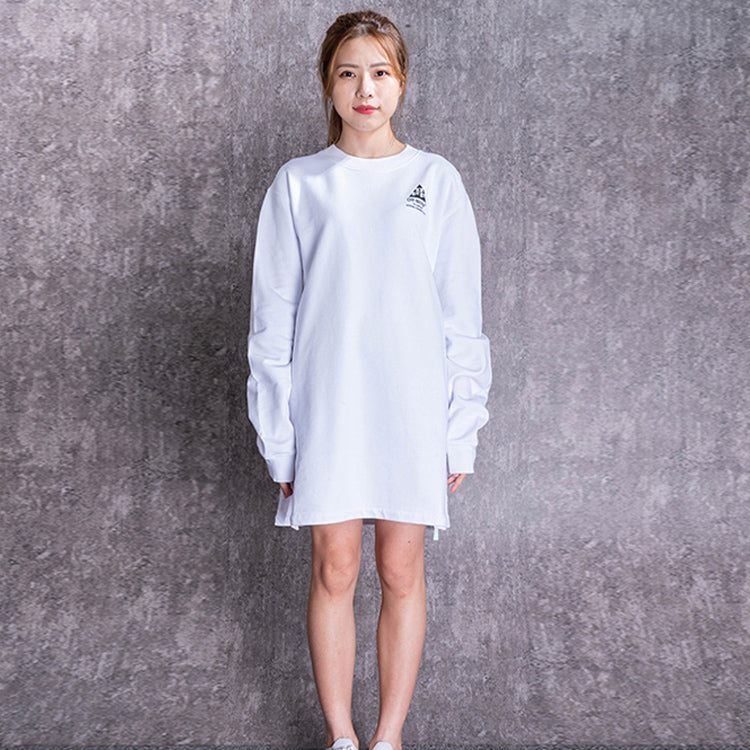 (WMNS) Off-White Arrow Round Neck White Hoodie OWDB098R190030430110