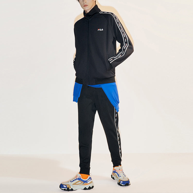 FILA FUSION Logo Sports Jacket Black T11M032502F-BK