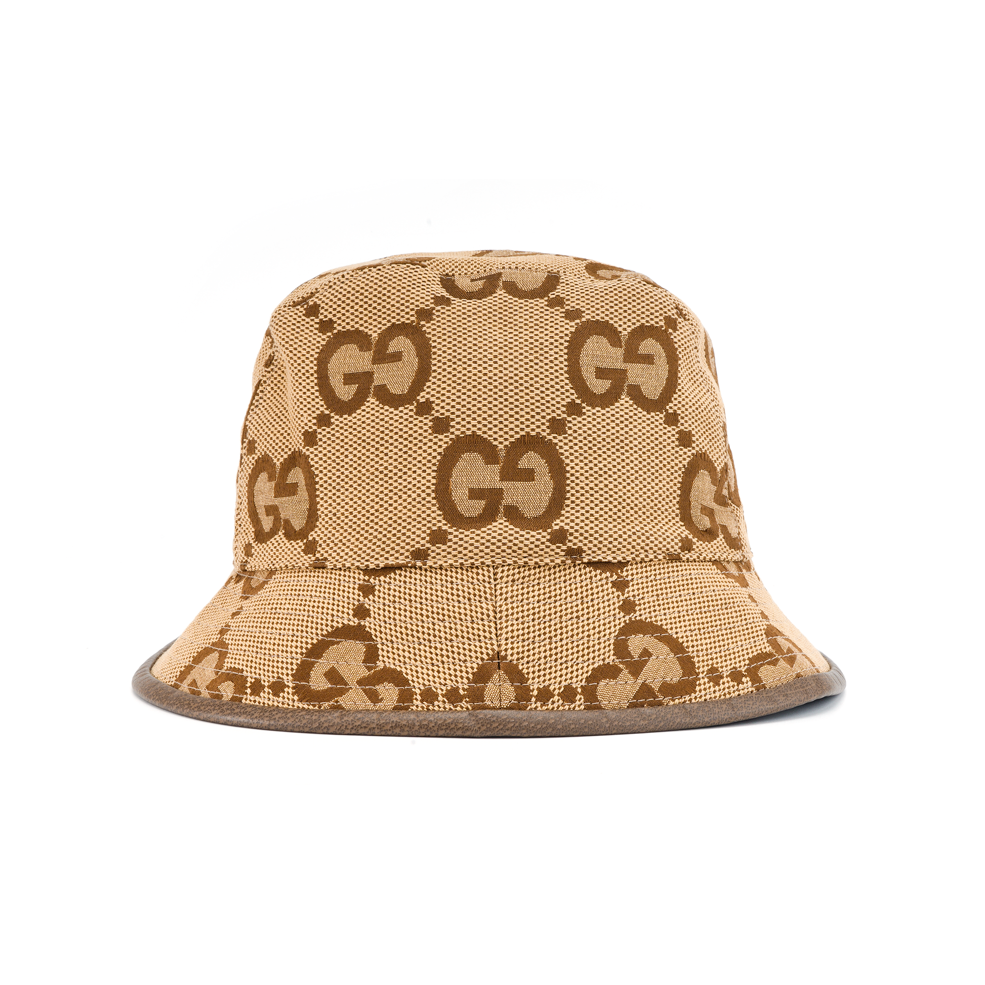 (WMNS) Gucci Jumbo GG Canvas Bucket Hat 'Camel Ebony' 681256-3HAGJ-2564