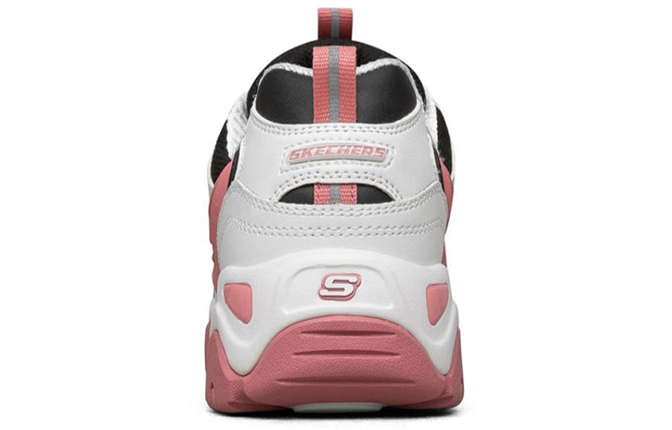 (WMNS) Skechers D'lites 2.0 Running Shoes White/Black/Pink 66666324-PKMT